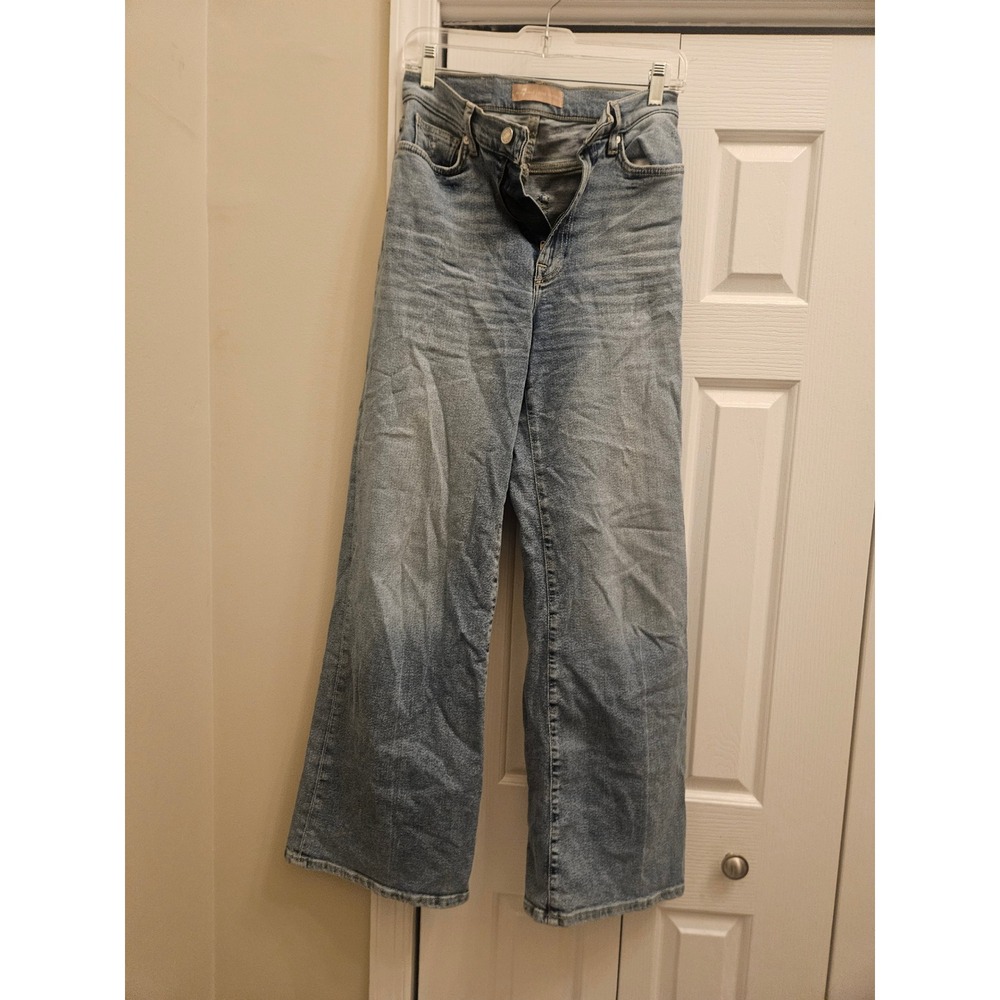 7 For All Mankind Luxe Vintage Ultra High Rise Cropped Jo Wide Leg Jeans 27